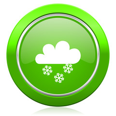 snowing icon waether forecast sign