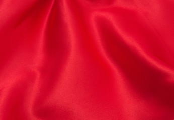 Fototapeta na wymiar red satin or silk fabric