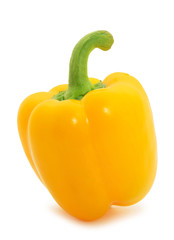 sweet yellow pepper isolated 