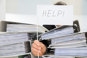 Businessman Asking For Help
