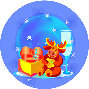 new year christmas figurines