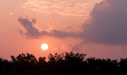 sunrise in the morning