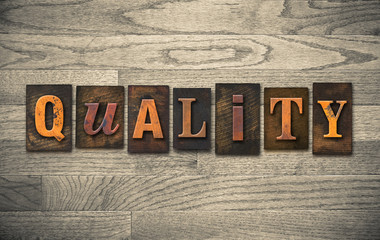Naklejka premium Quality Wooden Letterpress Concept