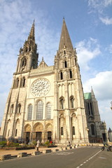 France, Eure et Loir, Chartres, Notre Dame de Chartres Cathedral