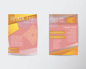 Flyer thai design template Brochure in A4 size