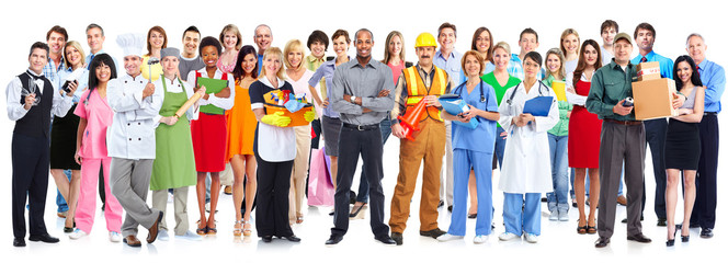 Group of workers people.