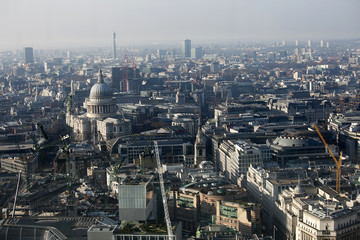 Obraz premium Aerial view of London from Walkie Talkie building