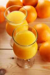 Freshly squeezed orange juice, close-up