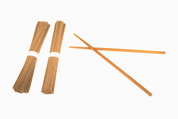 Soba and chopsticks