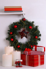 Christmas decoration with wreath