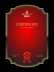 Vector certificate template.