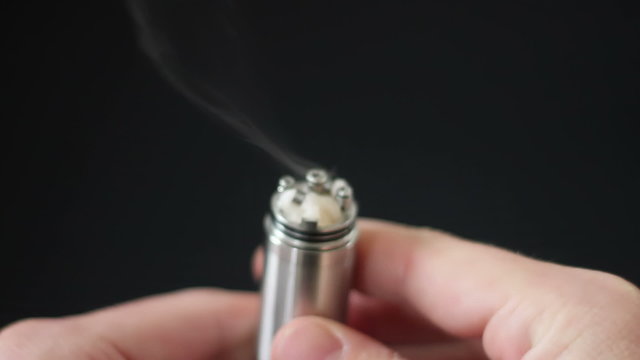Vaporizer Mechanical Mod cotton & E-Juice dual coil build