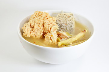 spicy fish eggs soup