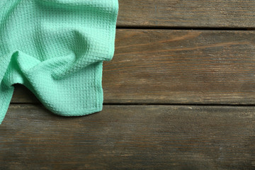 Napkin on wooden table