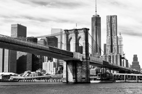 Fototapeta Black and White New York Skyline