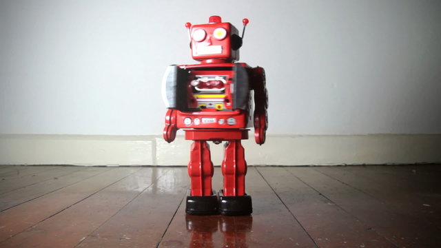 red robot toy