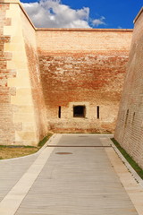 pedestrian path on alba iulia fortress