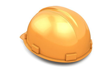 Construction helmet back view