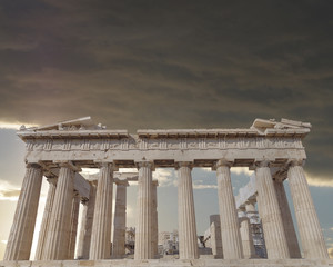 Fototapeta premium Parthenon ancient temple on Athenian Acropolis, Greece