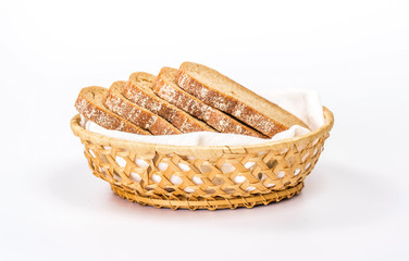 isolated bread basket