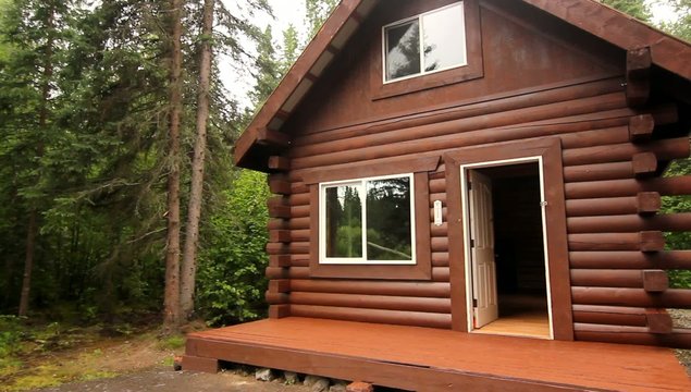 Nature Rain Trees Cabin