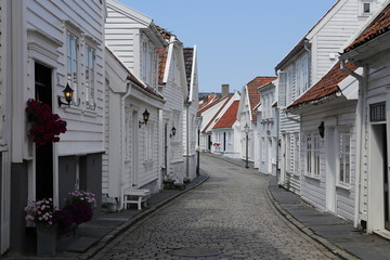 Fototapeta na wymiar Norway, Stavanger. Old town.