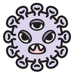 Aids Virus Cartoon Character