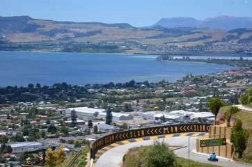Foto op Plexiglas Skyline Rotorua Luge in Rotorua city - New Zealand © Rafael Ben-Ari