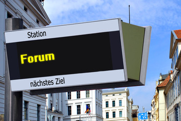 Fototapeta premium Anzeigetafel 7 - Forum