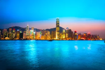 Zelfklevend Fotobehang Hong Kong. © Luciano Mortula-LGM