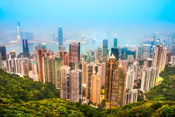 Zelfklevend Fotobehang Hongkong. © Luciano Mortula-LGM