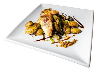 Hähnchenfleisch Saltimbocca