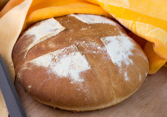 freshly baked homemade bread
