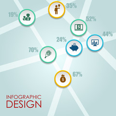 Vector circle infographic. Template for diagram
