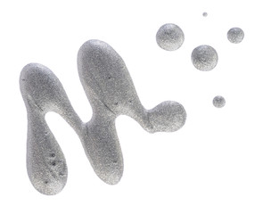 silbergrauer Nagellack