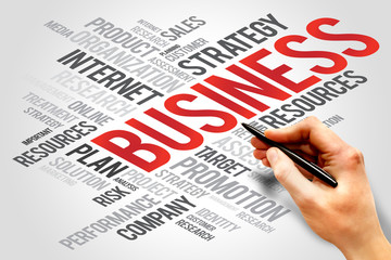 BUSINESS word cloud, business concept