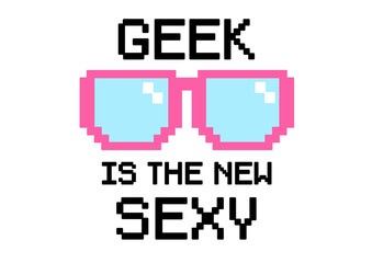 geek is sexy - obrazy, fototapety, plakaty