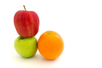 Healthy fruit isolated on white background