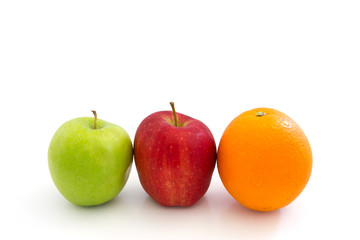 Healthy fruit isolated on white background