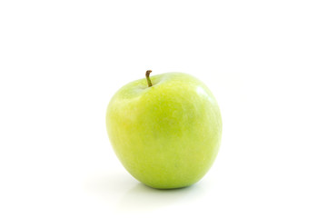 Green apple isolated on white background