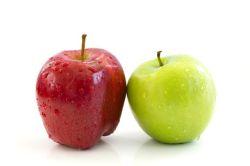 Apples isolated on white background