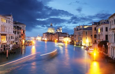 Fotobehang Grand Canal at night, Venice © TTstudio