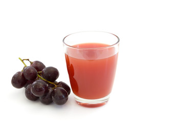 Grape juice isolated on white background