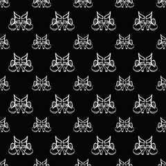 black seamless pattern