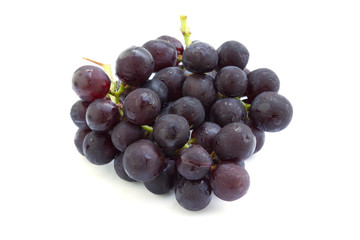 Red grape isolated on white background