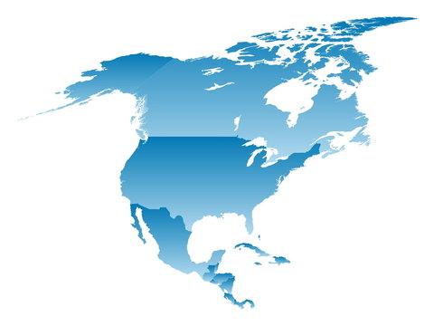 map North America