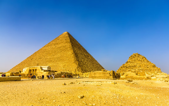 The Great Pyramid of Giza and smaller Pyramid of Henutsen (G1C)