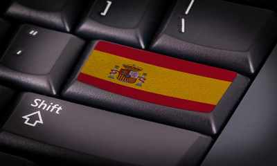 Flag on keyboard