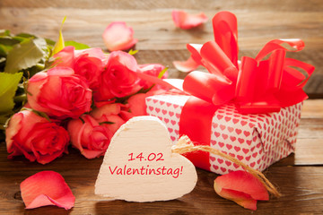 Valentinstag mit Geschenk