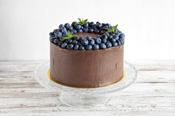 blueberry chocolate cake